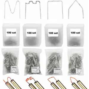 Pistola de reparação a quente para plásticos 100W c/ 400 grampos