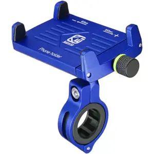 Suporte universal de telemóvel p/ mota em alumínio c/ carregador USB 2.5A