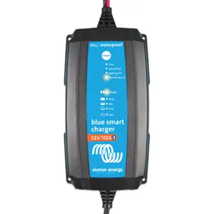 Carregador de baterias c/ Bluetooth e conector DC 12V 10A - IP65