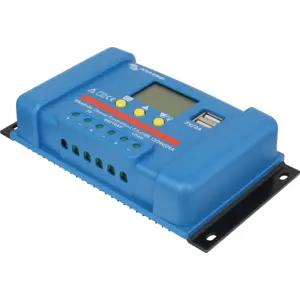 Controlador de carga solar PWM 12/24V 20A c/ LCD & USB