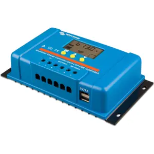 Controlador de carga solar PWM 12/24V 20A c/ 2 saídas de bateria + LCD & USB