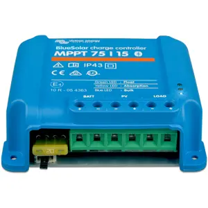 Controlador de carga solar MPPT 75V➝12/24V 15A