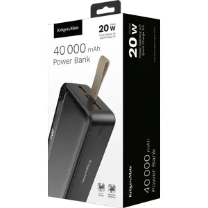 Powerbank 40.000mAh 20W (2x USB-A + USB-C) QC/PD 3.0 c/ Display LED