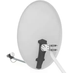 Antena Parabólica OFFSET 80cm Alumínio - 2 Grampos