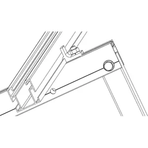 Acessório de fixação da estrutura triangular TPA-R ao perfil PSE-C