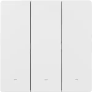 Interruptor triplo (3 Gang) Smart WiFi de encastrar - agrupável - Branco