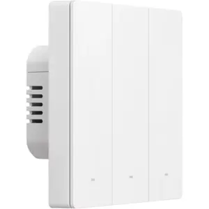 Interruptor triplo (3 Gang) Smart WiFi de encastrar - agrupável - Branco