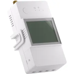 Medidor de energia inteligente p/ calha DIN c/ saída para contactor e antena Wi-Fi
