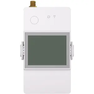 Medidor de energia inteligente p/ calha DIN c/ saída para contactor e antena Wi-Fi