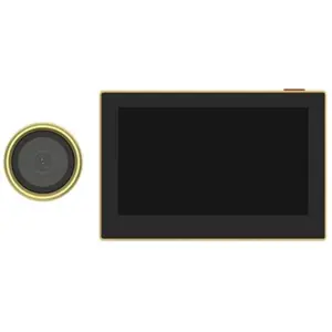 Videoporteiro inteligente WiFi (olho mágico) com display de 4.3'' - dourado