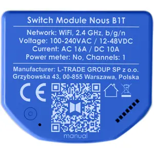 Módulo interruptor inteligente WiFi c/ Tasmota