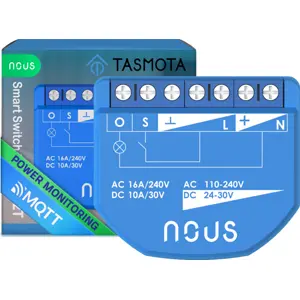 Módulo interruptor inteligente WiFi c/ Tasmota e medição de energia