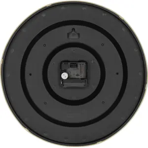 Relógio de parede analógico tipo Madeira ∅30x4cm - castanho claro