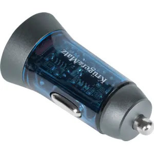Carregador de Isqueiro (12..24VDC) USB-A QC + USB-C PD 43W- transparente - XO CC49