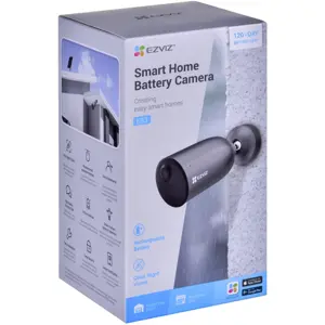 Câmara IP (Wi-Fi) Bullet 2K 3MP 2.8mm IR 15m c/ Bateria 5200 mAh - p/ exterior
