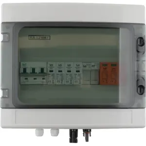 Caixa combinadora para sistemas fotovoltaicos IP65 - DC/AC - T2 1000V - 12M - 1 String