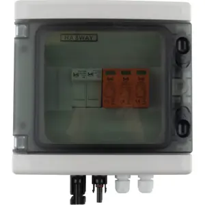 Caixa combinadora para sistemas fotovoltaicos IP65 - DC - T2 1000V - 8M - 1 String