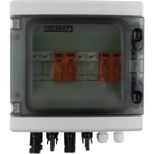 Caixa combinadora para sistemas fotovoltaicos IP65 - DC - T2 1000V - 8M - 2 String
