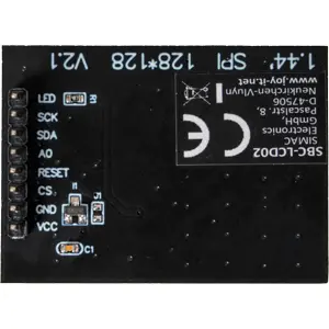 Módulo de pantalla TFT IPS 1,44" (128x128px) con controlador SPI