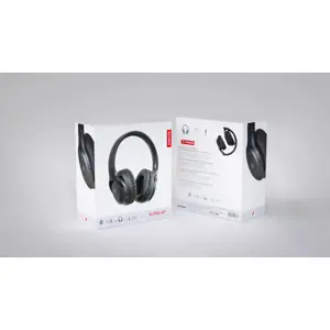 Auscultadores Headphones Over-ear c/ microfone sem fios Bluetooth v5.3 recarregável