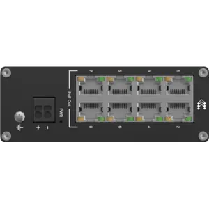 Switch 8P (8PoE+) 10/100Mbps para calha DIN