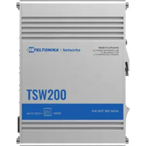 Switch 8P (8PoE+) Industrial Gigabit 10/100/1000Mbps + 2 SFP para calha DIN