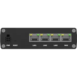 Router industrial VPN c/ 4 x portas Ethernet Gigabit + USB + I/O digital + protocolos M2M