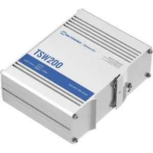 Switch 8P (8PoE+) Industrial Gigabit 10/100/1000Mbps + 2 SFP para calha DIN