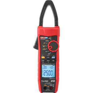 Pinça amperimétrica p/ sistemas fotovoltaicos (1000Aac/dc 1500Vac 2500Vdc 100KΩ kVA Cap. Hz °C T-RMS IP65 Bluetooth)