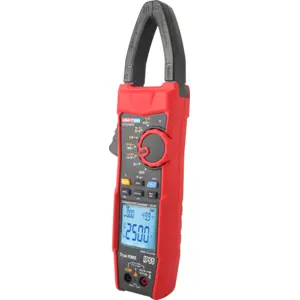 Pinça amperimétrica p/ sistemas fotovoltaicos (1000Aac/dc 1500Vac 2500Vdc 100KΩ kVA Cap. Hz °C T-RMS IP65 Bluetooth)