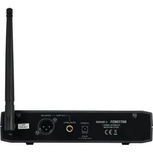 Sistema de microfone de lapela sem fios + receptor UHF