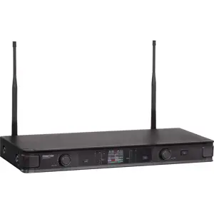 Sistema profesional de micrófono de mano inalámbrico + micrófono de solapa inalámbrico + receptor UHF (ID Pilot + Diversity)