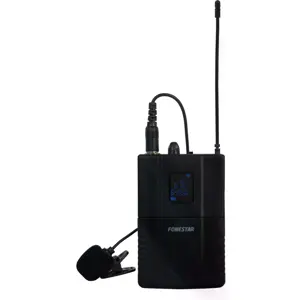 Sistema de microfone de lapela sem fios + receptor UHF