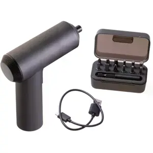 Aparafusadora elétrica sem fio 2000mAh (USB-C) c/ Luz + 12 bits