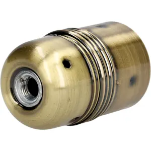 Suporte para lâmpada E27 liso em latão dourado