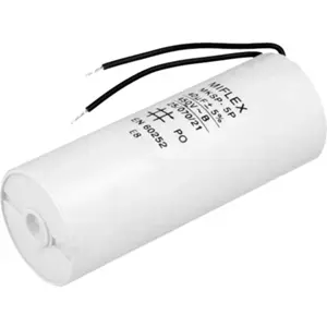 Condensador para motor 40uF 450V Ø45x114 - c/ fios
