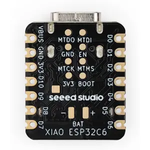 Microcontrolador Seeed Studio XIAO ESP32C6 c/ Wi-Fi, BLE, Zigbee e Thread - Preparado para Matter