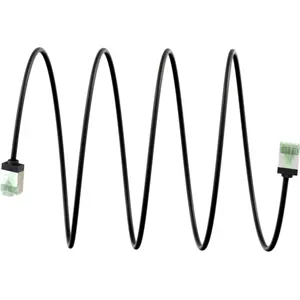 Cabo de rede RJ45 CAT8.1 U/FTP 3m - Slim Ø3.8mm - preto