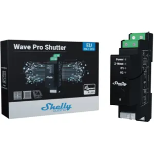 Módulo para automação de estores elétricos através de Z-Wave™ p/ calha DIN