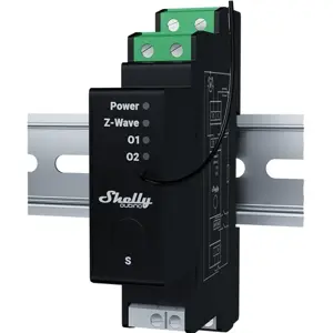 Módulo para automação de estores elétricos através de Z-Wave™ p/ calha DIN