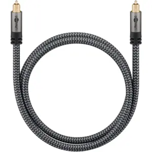 Cabo óptico Toslink - Toslink c/ revestimento têxtil - 2m