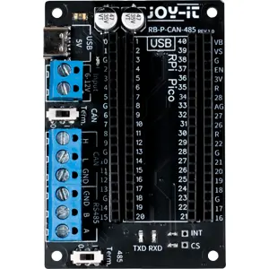 Placa de interfaz RS485 y CAN para Raspberry Pi Pico