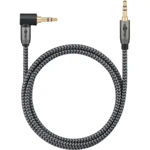 Cabo Jack 3.5mm stereo macho-macho 90º [Gold Plated] - 2m