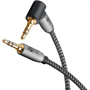 Cabo Jack 3.5mm stereo macho-macho 90º [Gold Plated] - 2m