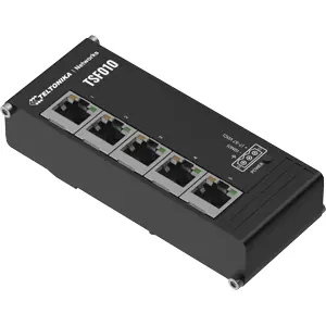 Switch 5P 10/100Mbps para calha DIN de baixo perfil