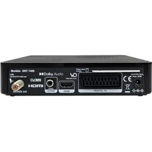 Receptor de satélite digital TNT SAT de canais franceses HD [12Vdc] (c/ cartão 4 anos)