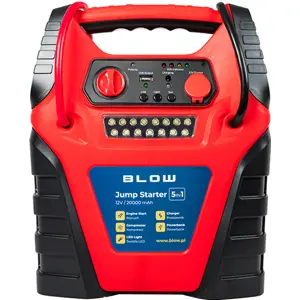 Arrancador de Carro (Jump Starter) 5-em-1 [carregador de bateria 12V + Compressor + Lanterna + Powerbank ] 20.0000mAh