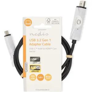 Cable conversor USB-C ➝ HDMI macho - 1.0m