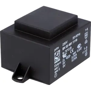 Transformador encapsulado 230VAC/9V+9V 10VA