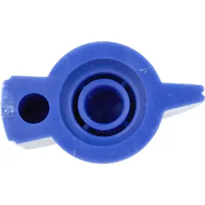 Botão ''bico de pato'' de encaixe para potenciómetro [veio serrilhado] Ø19.5x14mm - azul